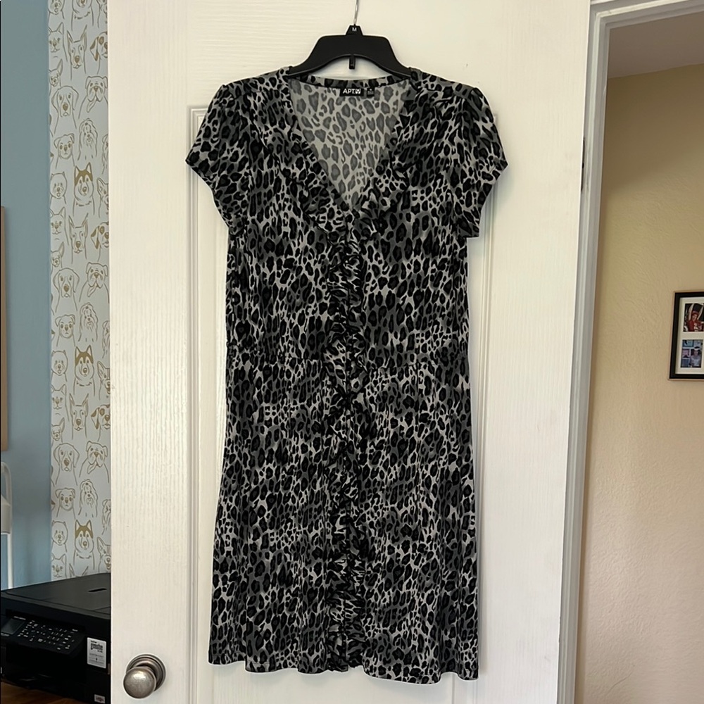 Apt. 9 Black and White Mini Sheath Dress